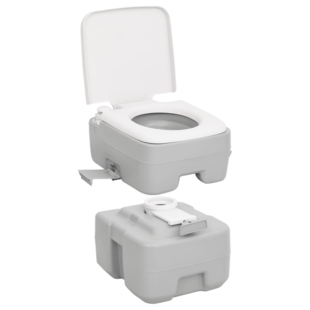 vidaXL Portable Camping Toilet and Water Tank Set