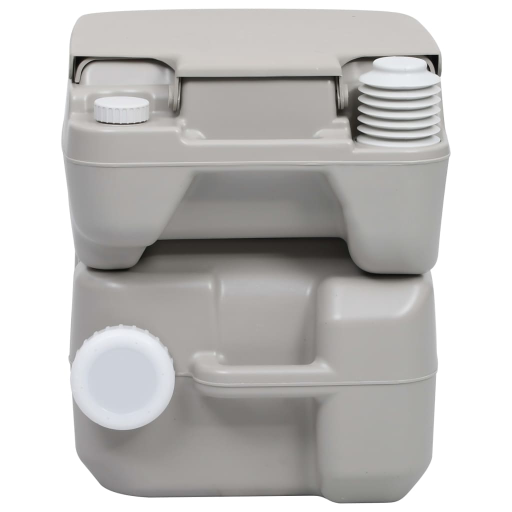 vidaXL Portable Camping Toilet and Water Tank Set