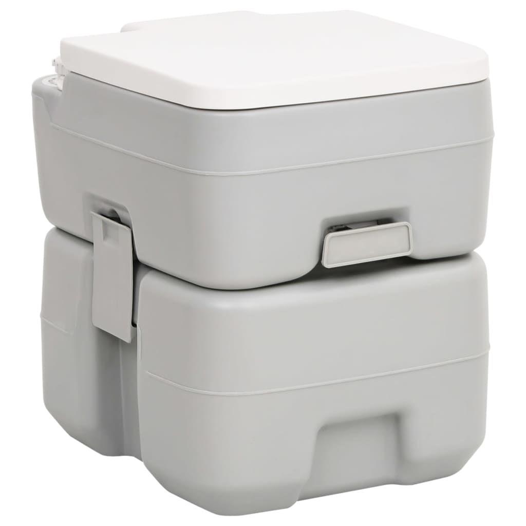 vidaXL Portable Camping Toilet and Water Tank Set