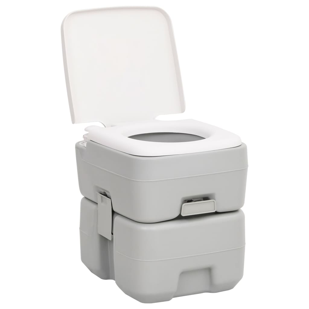 vidaXL Portable Camping Toilet and Water Tank Set