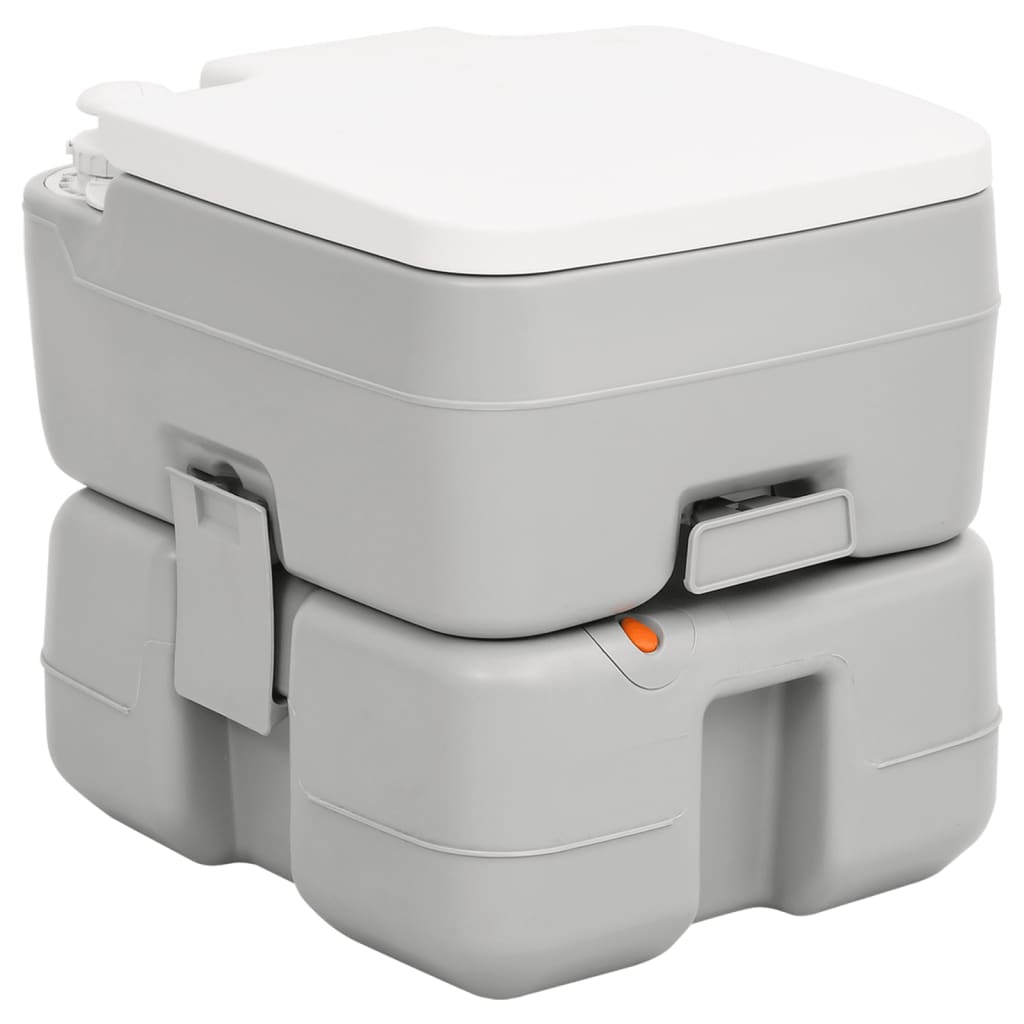 vidaXL Portable Camping Toilet and Handwash Stand Set