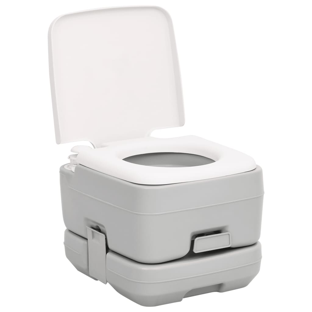 vidaXL Portable Camping Toilet and Handwash Stand Set