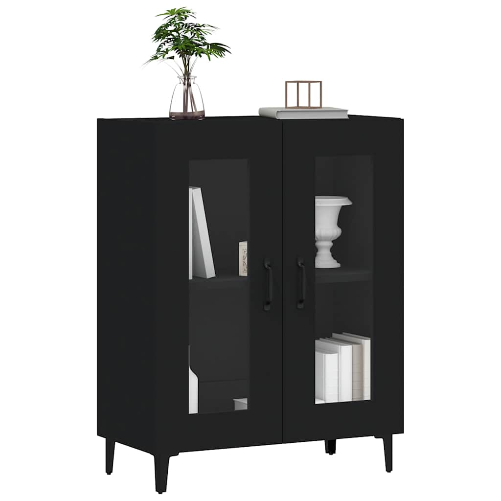 Sideboard Black 69.5x34x90 cm Engineered Wood