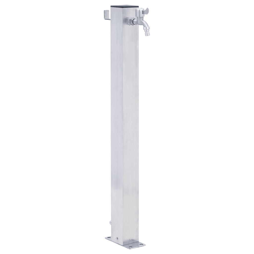 vidaXL Garden Water Column 40 cm Stainless Steel Square