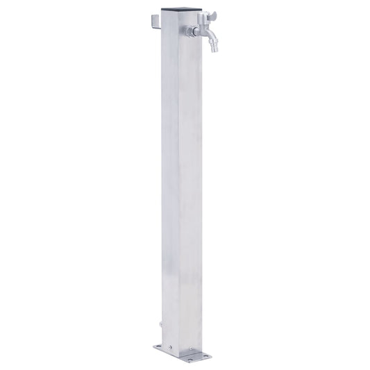 vidaXL Garden Water Column 40 cm Stainless Steel Square