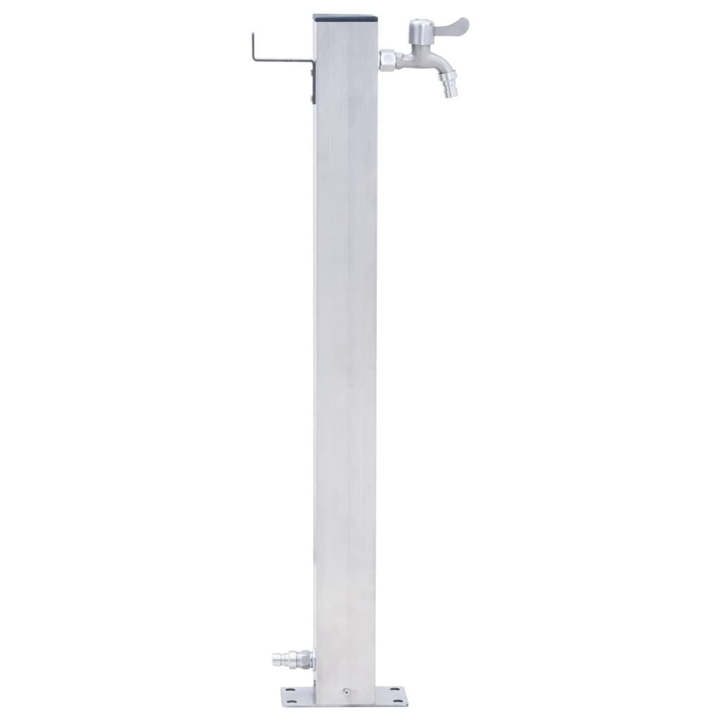 vidaXL Garden Water Column 40 cm Stainless Steel Square