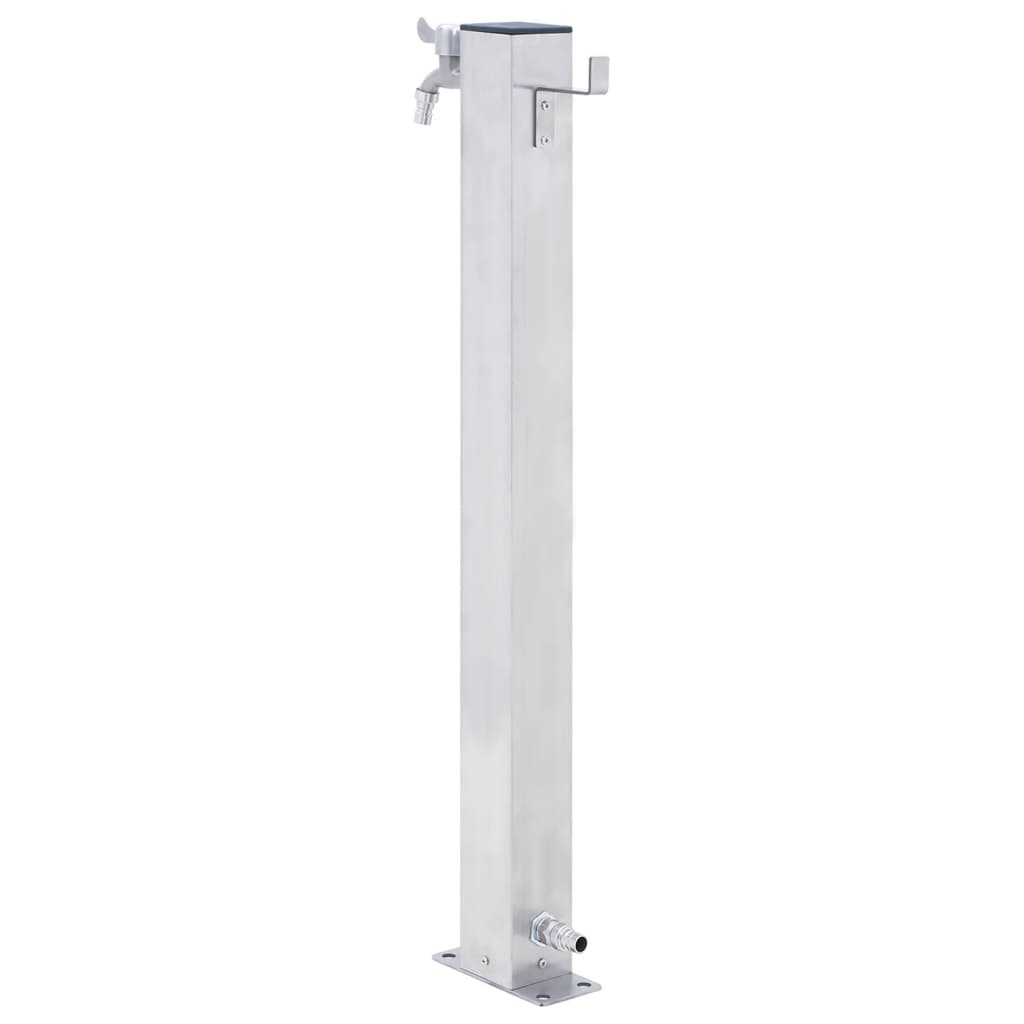 vidaXL Garden Water Column 40 cm Stainless Steel Square