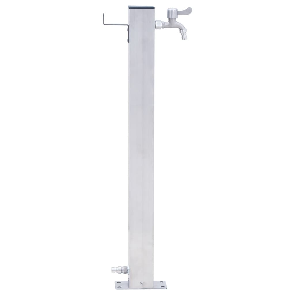 vidaXL Garden Water Column 80 cm Stainless Steel Square