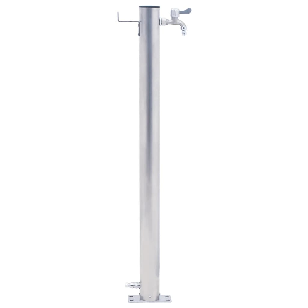 vidaXL Garden Water Column 40 cm Stainless Steel Round