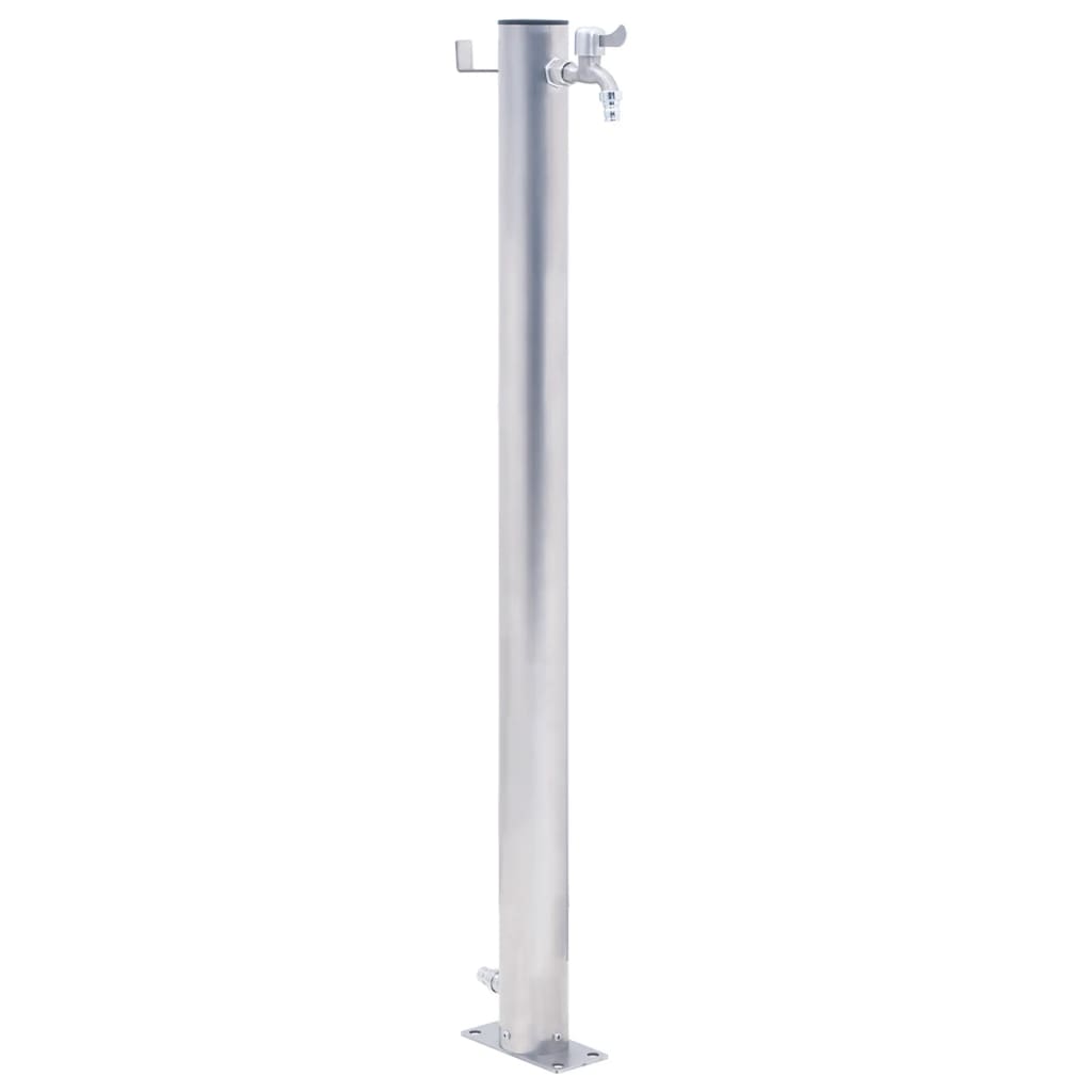 vidaXL Garden Water Column 60 cm Stainless Steel Round