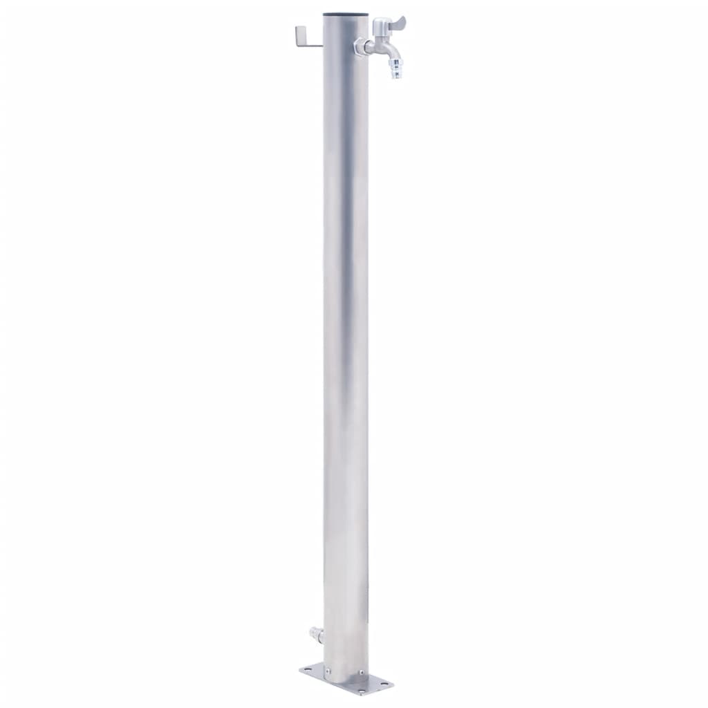 vidaXL Garden Water Column 80 cm Stainless Steel Round