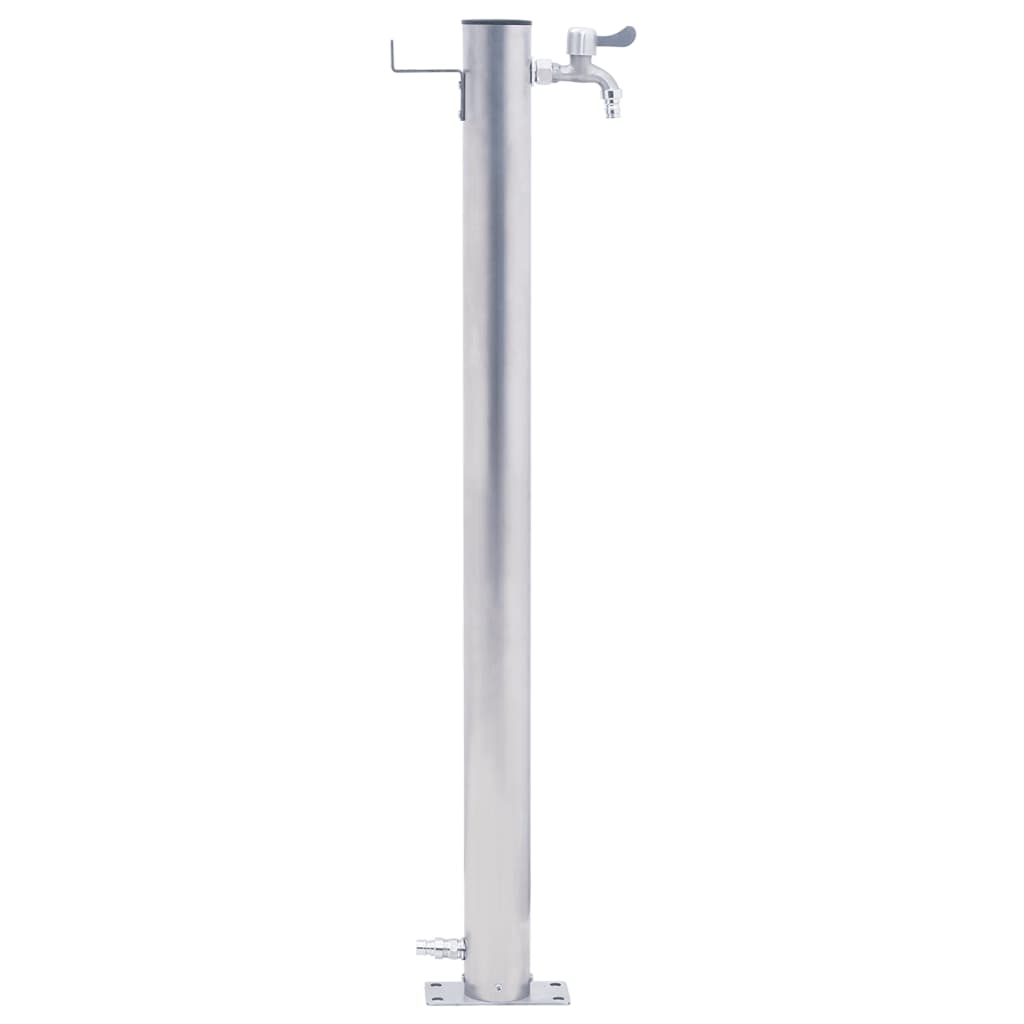 vidaXL Garden Water Column 80 cm Stainless Steel Round