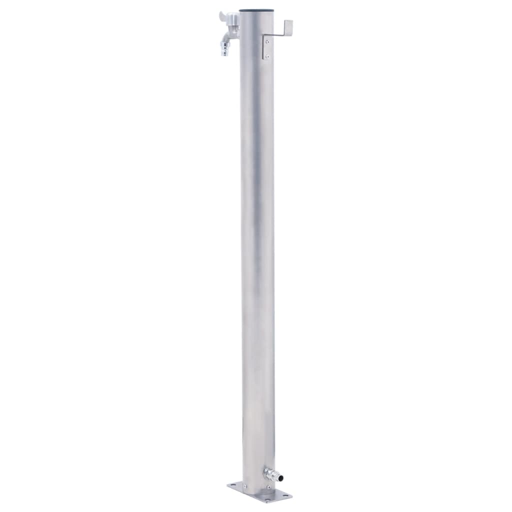 vidaXL Garden Water Column 80 cm Stainless Steel Round