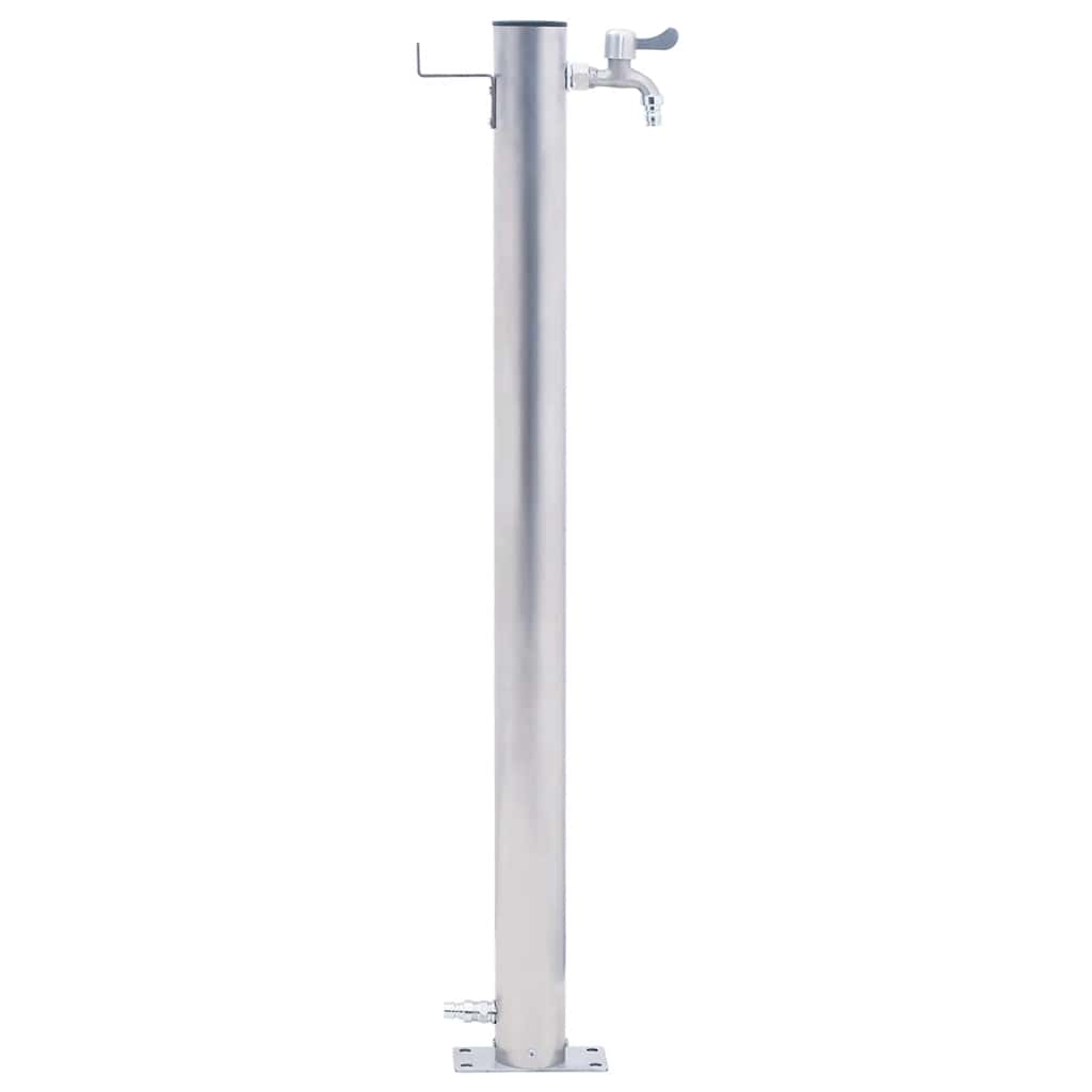 Water Column | Stainless Steel | Tall | Durable | Garden Tap | Round