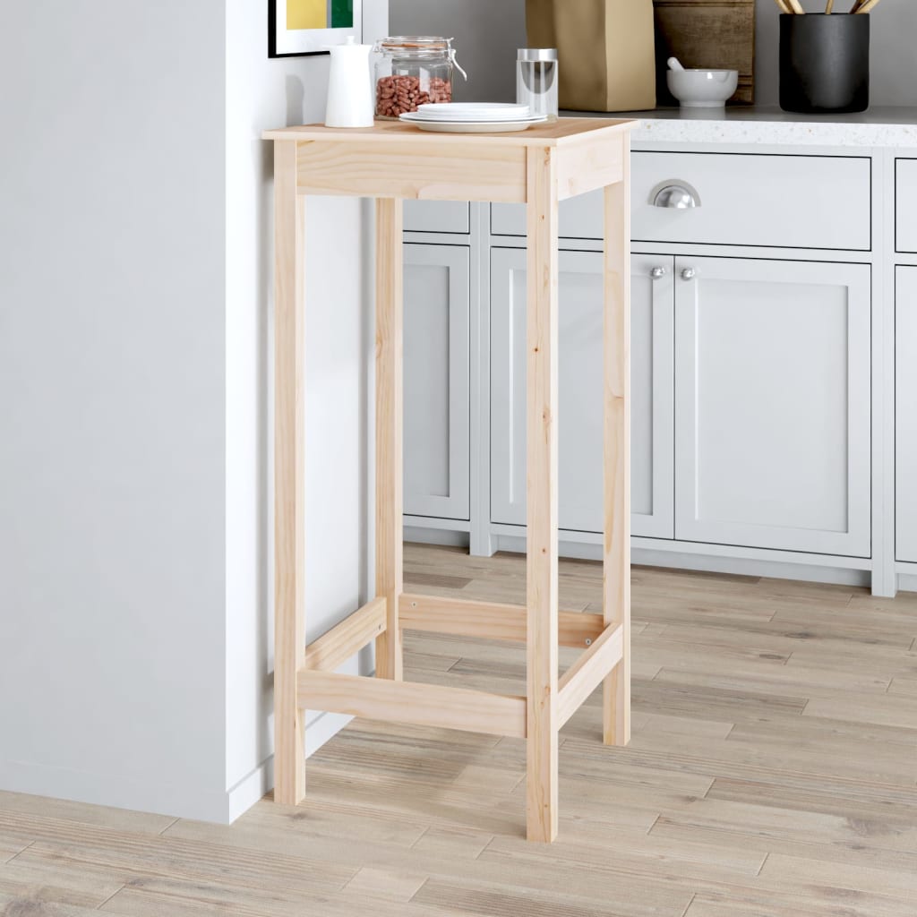 vidaXL Bar Table 50x50x110 cm Solid Wood Pine