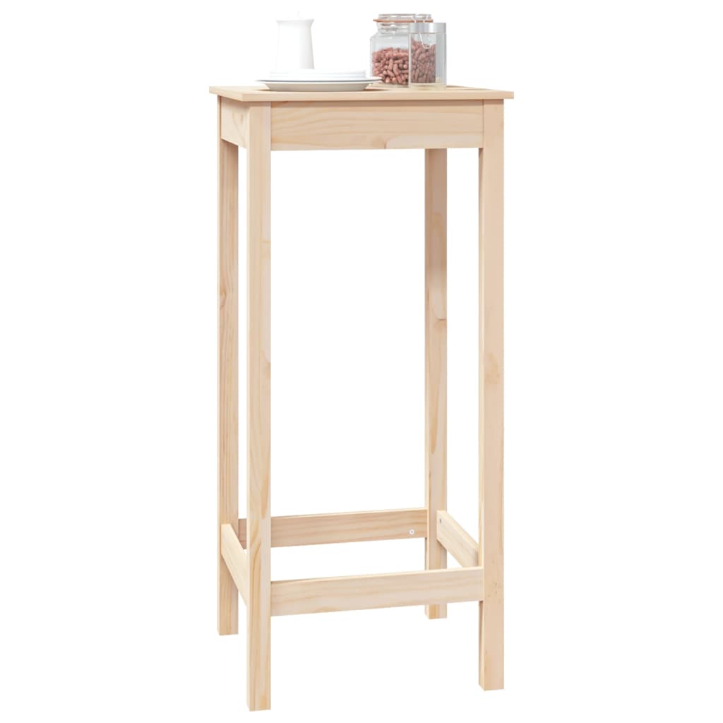 vidaXL Bar Table 50x50x110 cm Solid Wood Pine