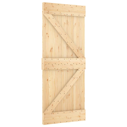 Door NARVIK Natural 85 x 210 cm Solid Pine Wood