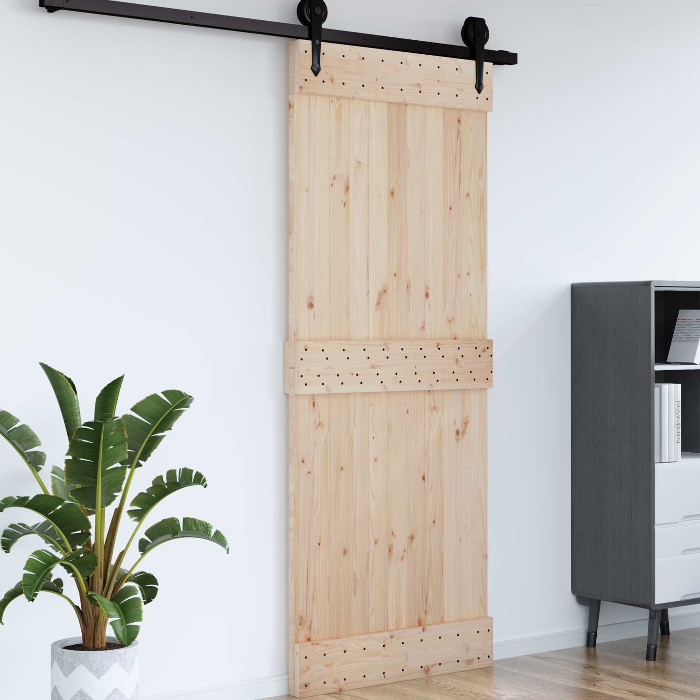 Door NARVIK Natural 80 x 210 cm Solid Pine Wood