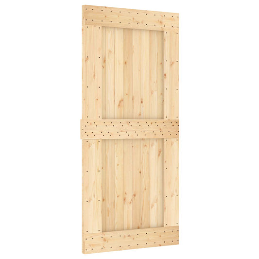 Door NARVIK Natural 95 x 210 cm Solid Pine Wood