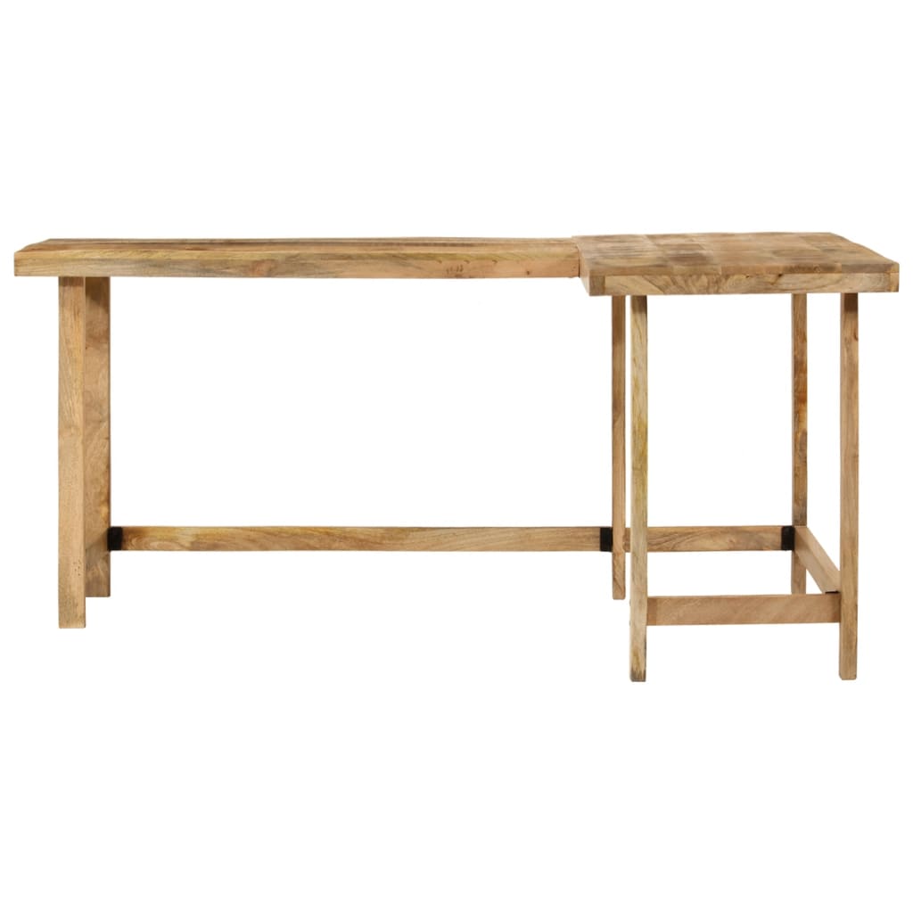 vidaXL Desk 165x110x75 cm Solid Wood Mango