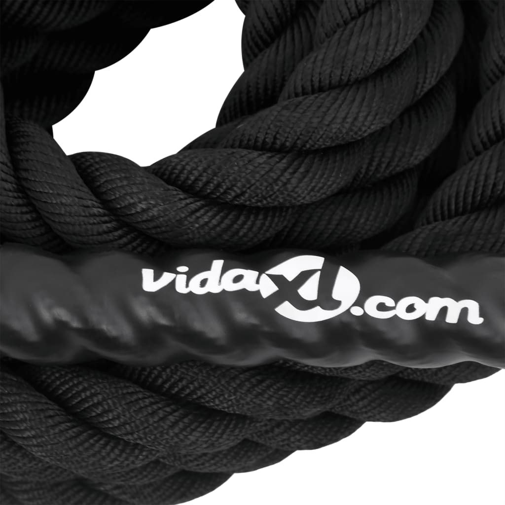 Battle Rope Black 9 m 6,8 kg Polyester