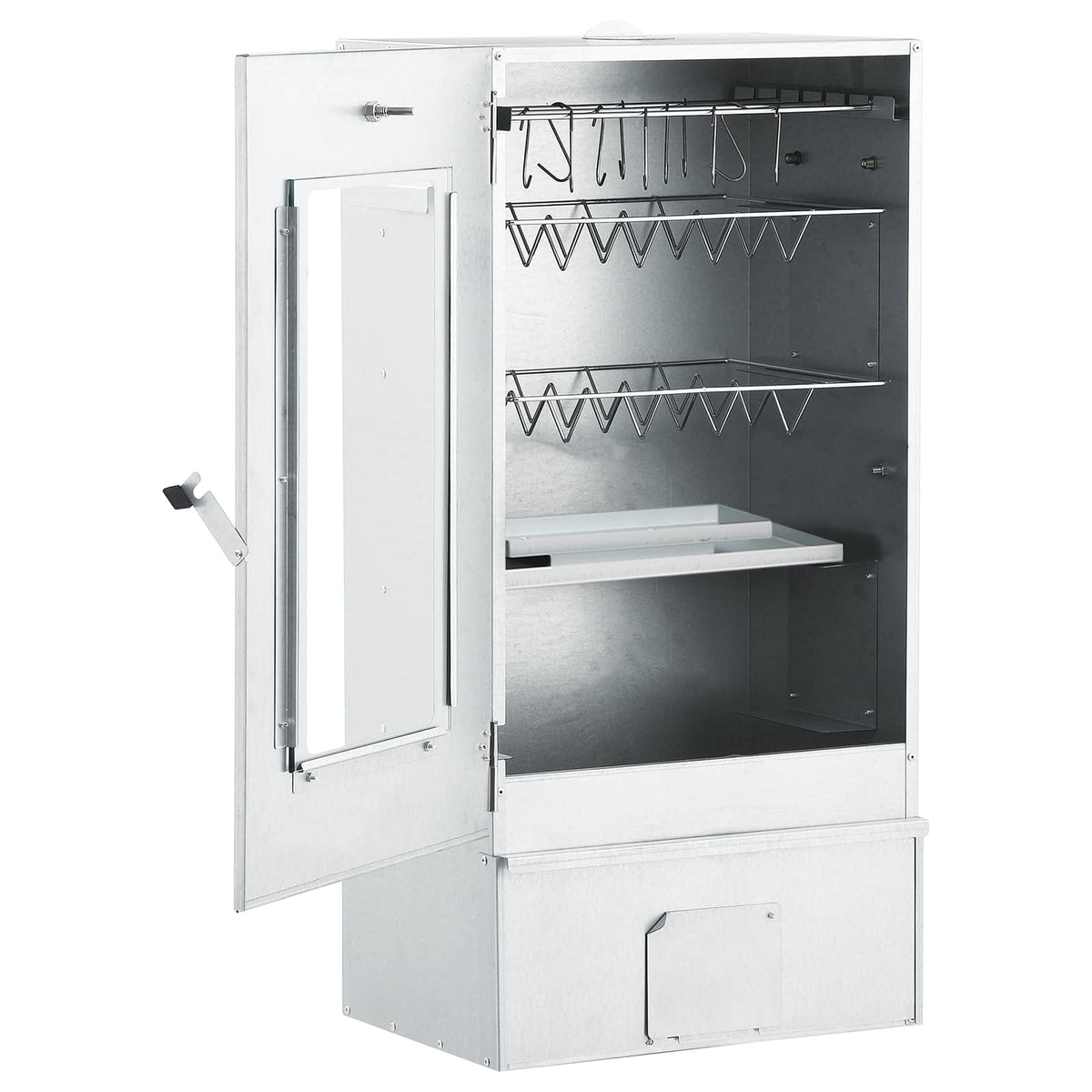 BBQ Oven Smoker with Table Galvanised Steel