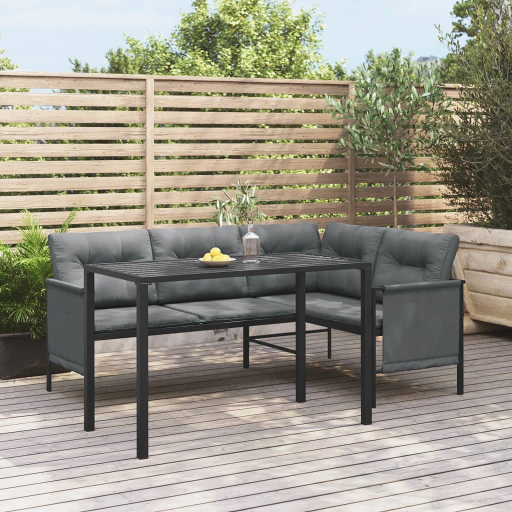 Garden Dining Table | Anthracite | Steel | 110 x 54 x 70 cm | Durable