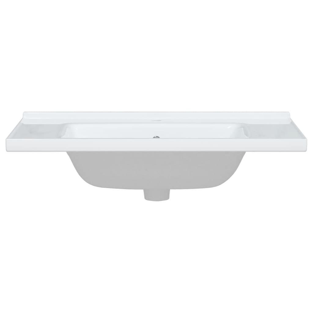 vidaXL Bathroom Sink White 81x48x19.5 cm Rectangular Ceramic