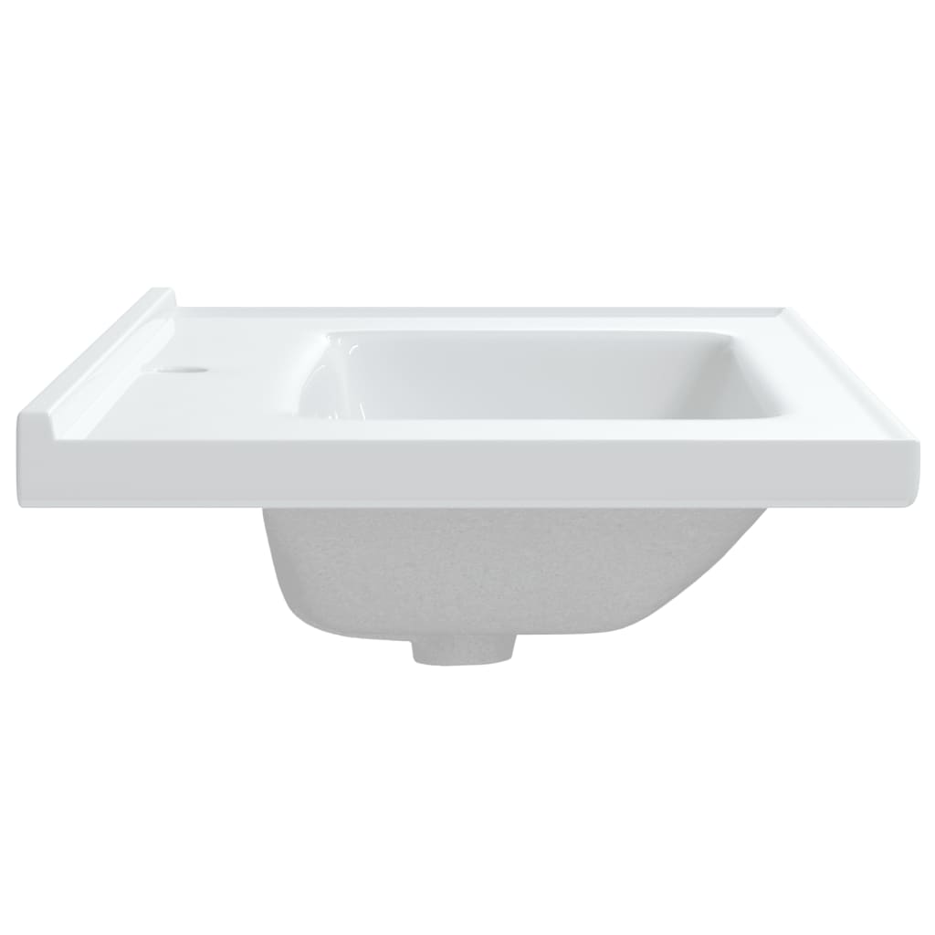 vidaXL Bathroom Sink White 81x48x19.5 cm Rectangular Ceramic