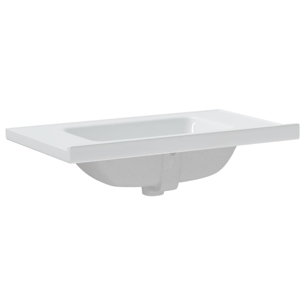 vidaXL Bathroom Sink White 81x48x19.5 cm Rectangular Ceramic