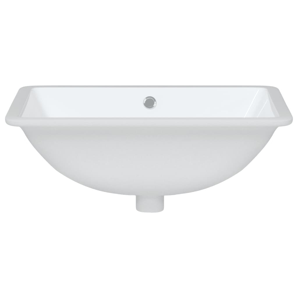 vidaXL Bathroom Sink White 55.5x37.5x19 cm Rectangular Ceramic