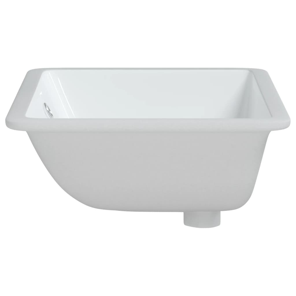 vidaXL Bathroom Sink White 55.5x37.5x19 cm Rectangular Ceramic