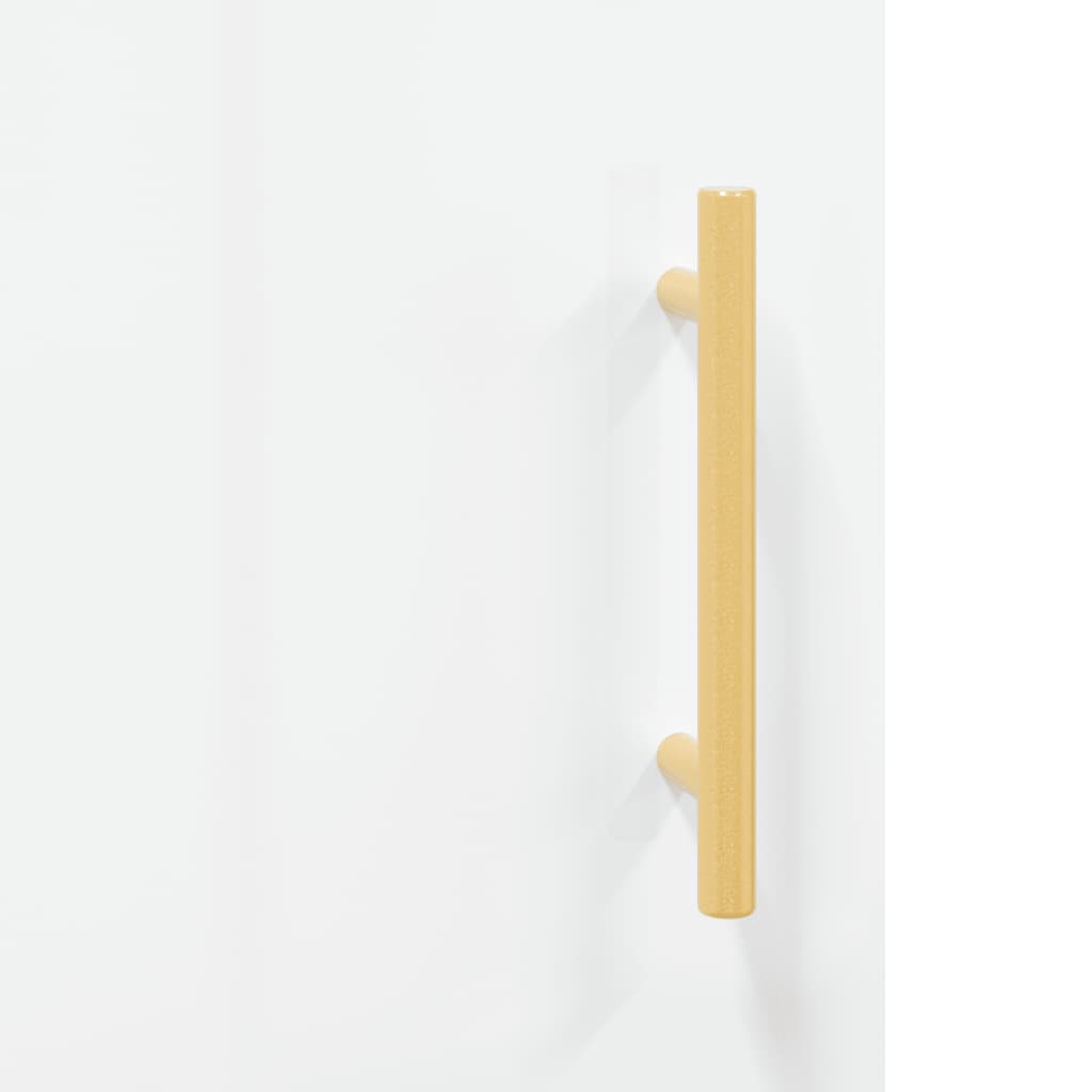 Sideboard High Gloss White 69,5x34x90 cm Engineered Wood