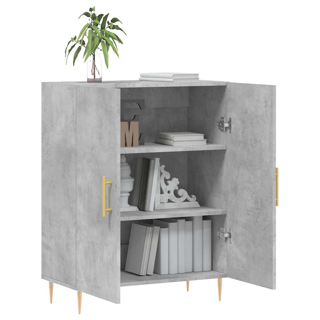 Sideboard Concrete Grey 69,5x34x90 cm Engineered Wood