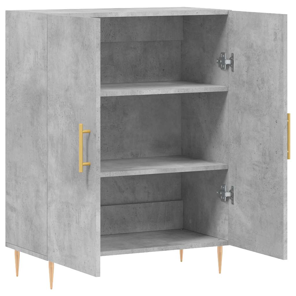 Sideboard Concrete Grey 69,5x34x90 cm Engineered Wood
