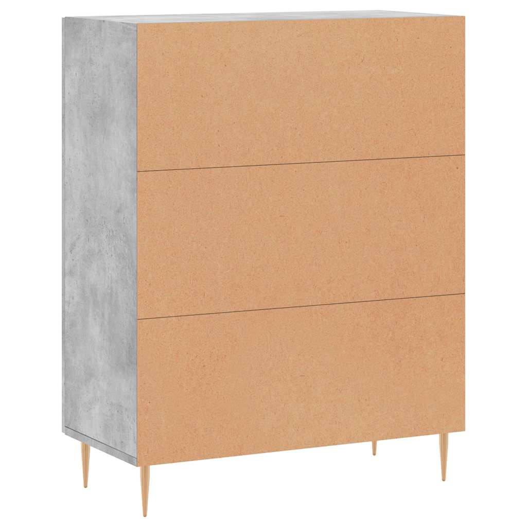 Sideboard Concrete Grey 69,5x34x90 cm Engineered Wood