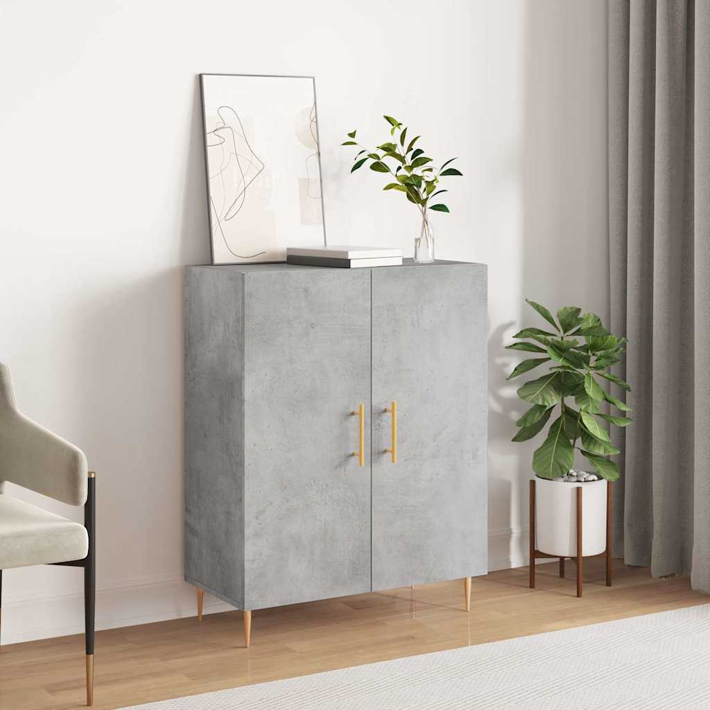 Sideboard Concrete Grey 69,5x34x90 cm Engineered Wood