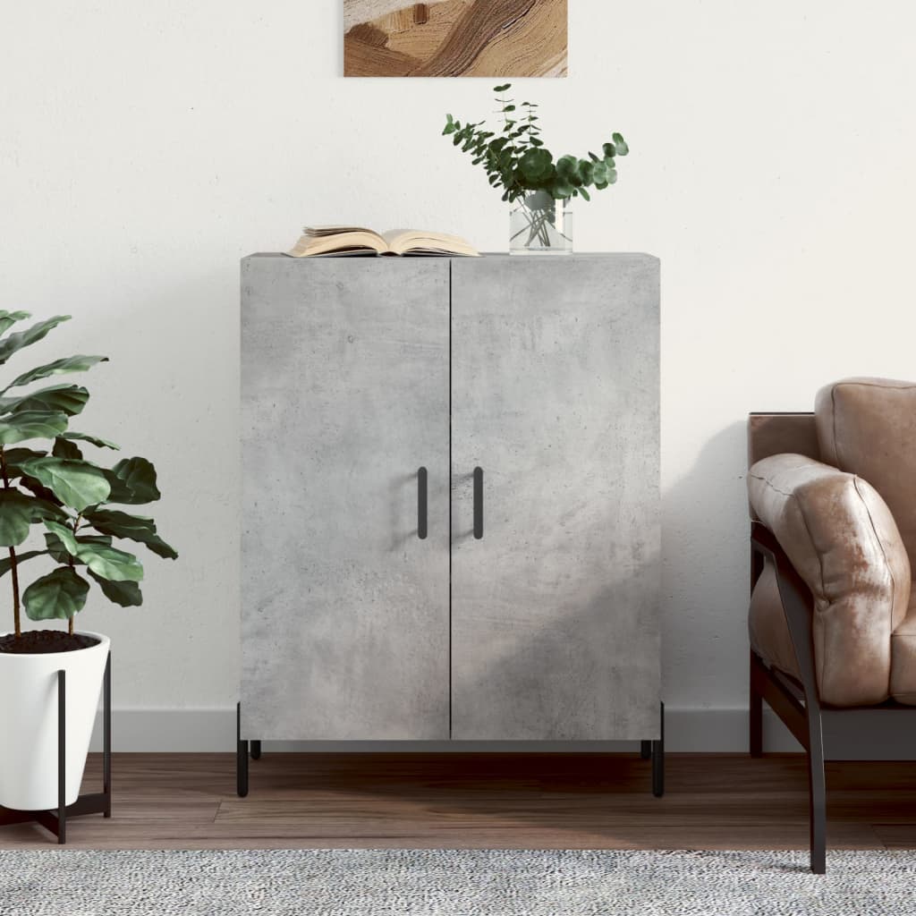 Sideboard Concrete Grey 69,5x34x90 cm Engineered Wood