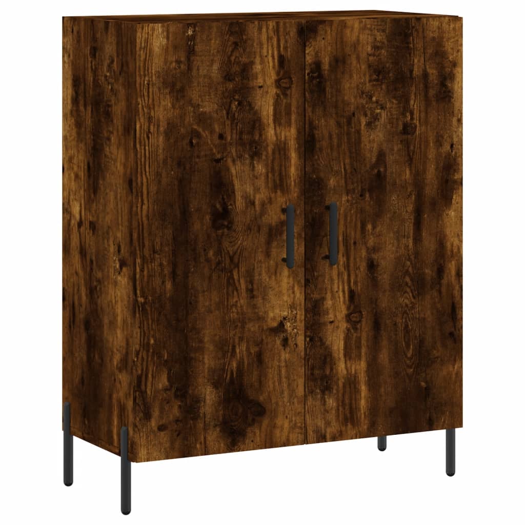 Sideboard Smoked Oak 69,5x34x90 cm Engineered Wood