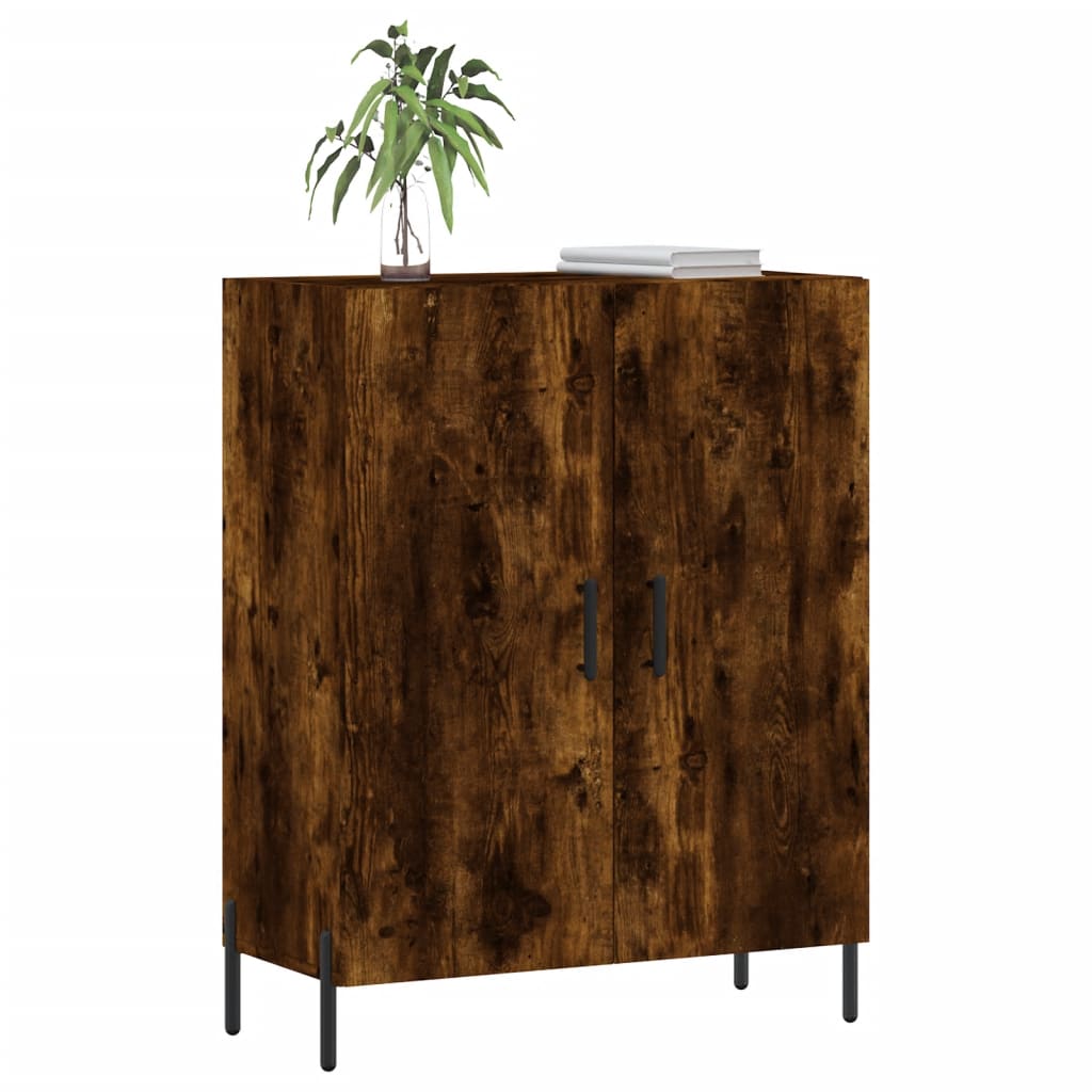 Sideboard Smoked Oak 69,5x34x90 cm Engineered Wood