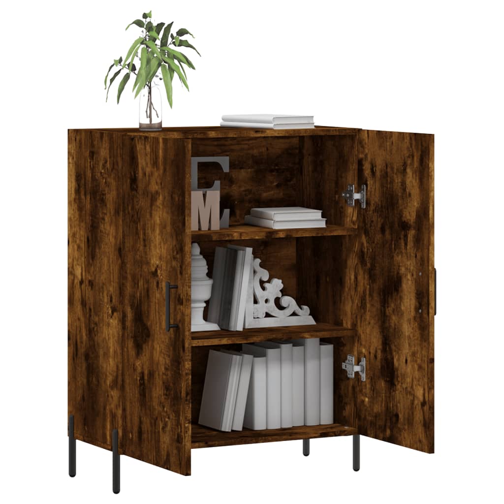 Sideboard Smoked Oak 69,5x34x90 cm Engineered Wood