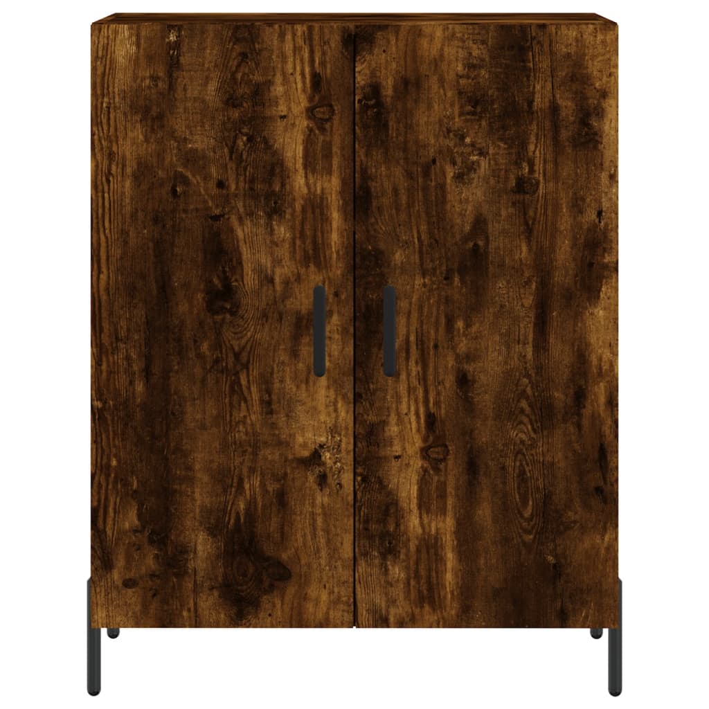 Sideboard Smoked Oak 69,5x34x90 cm Engineered Wood