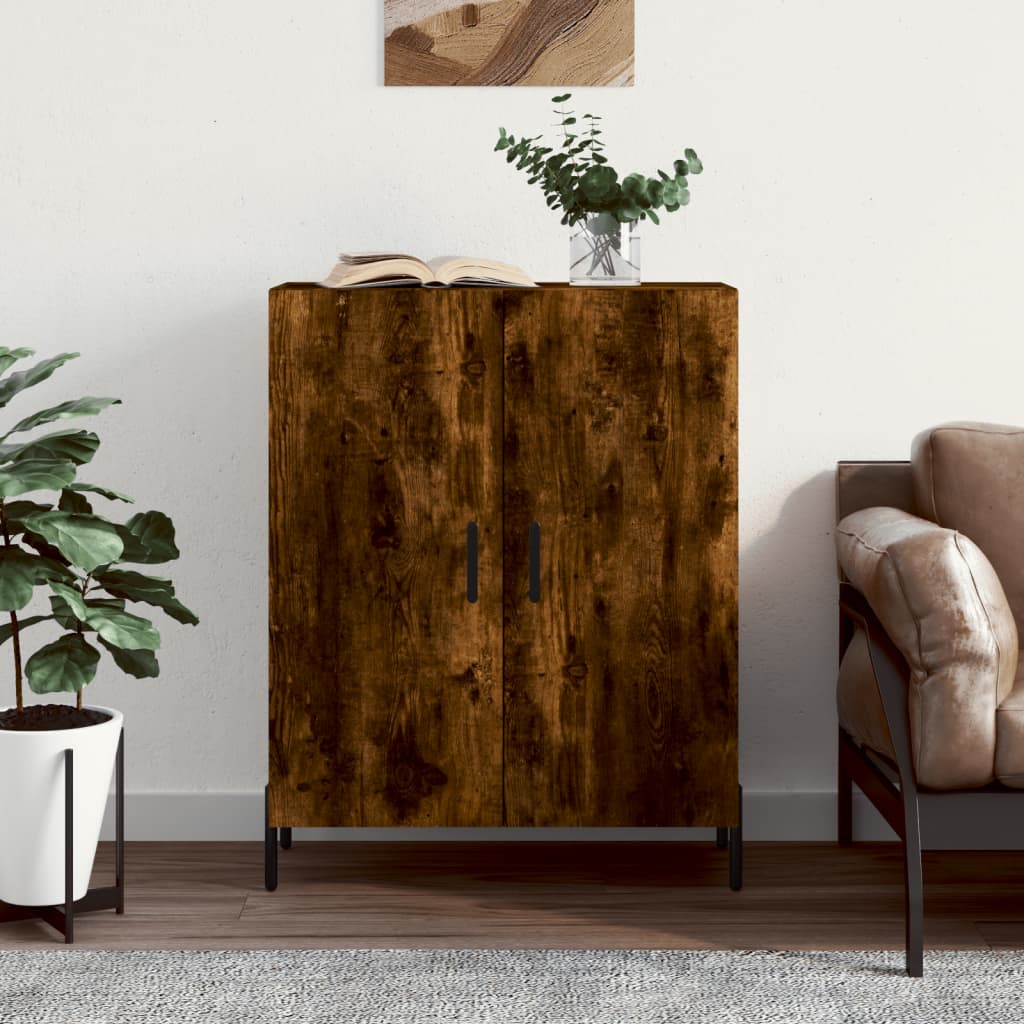 Sideboard Smoked Oak 69,5x34x90 cm Engineered Wood