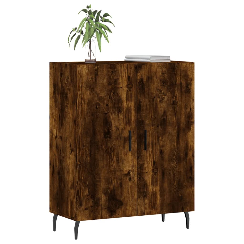 Sideboard Smoked Oak 69,5x34x90 cm Engineered Wood