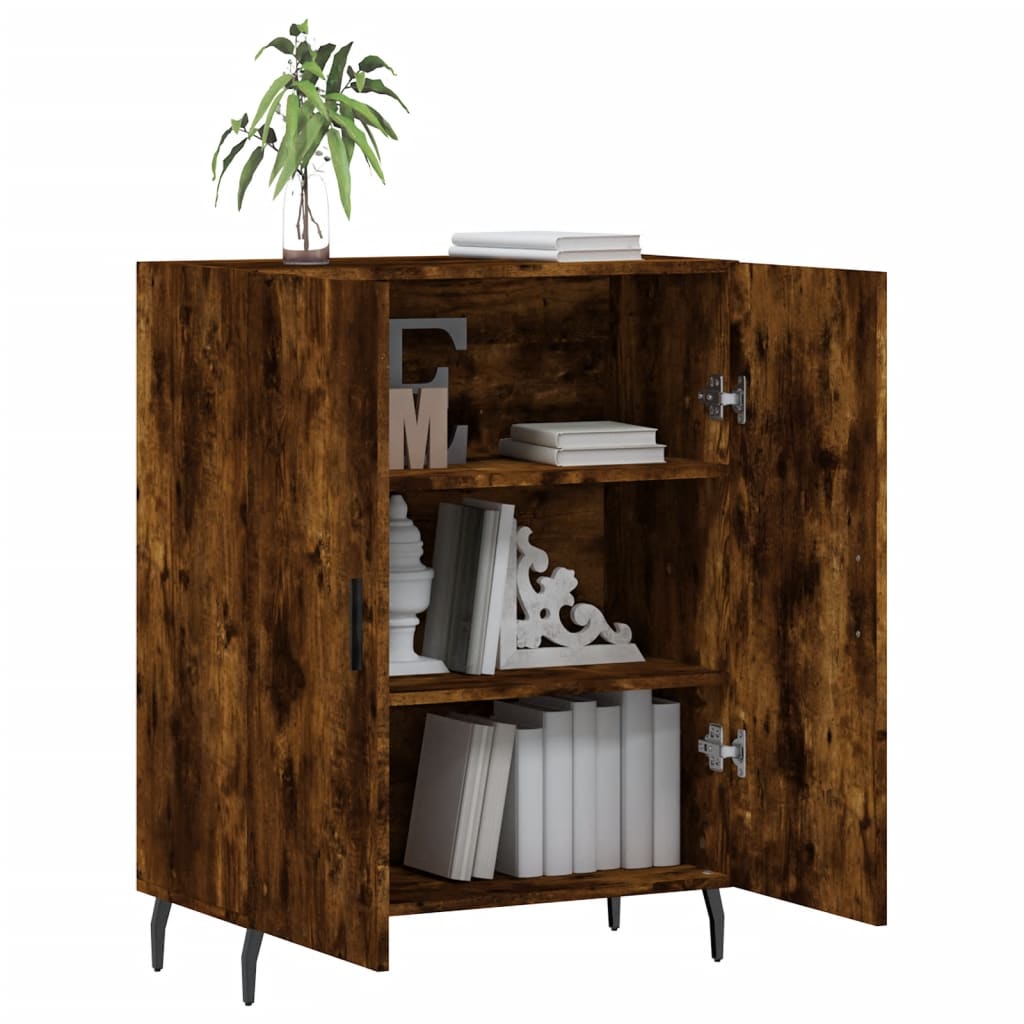 Sideboard Smoked Oak 69,5x34x90 cm Engineered Wood