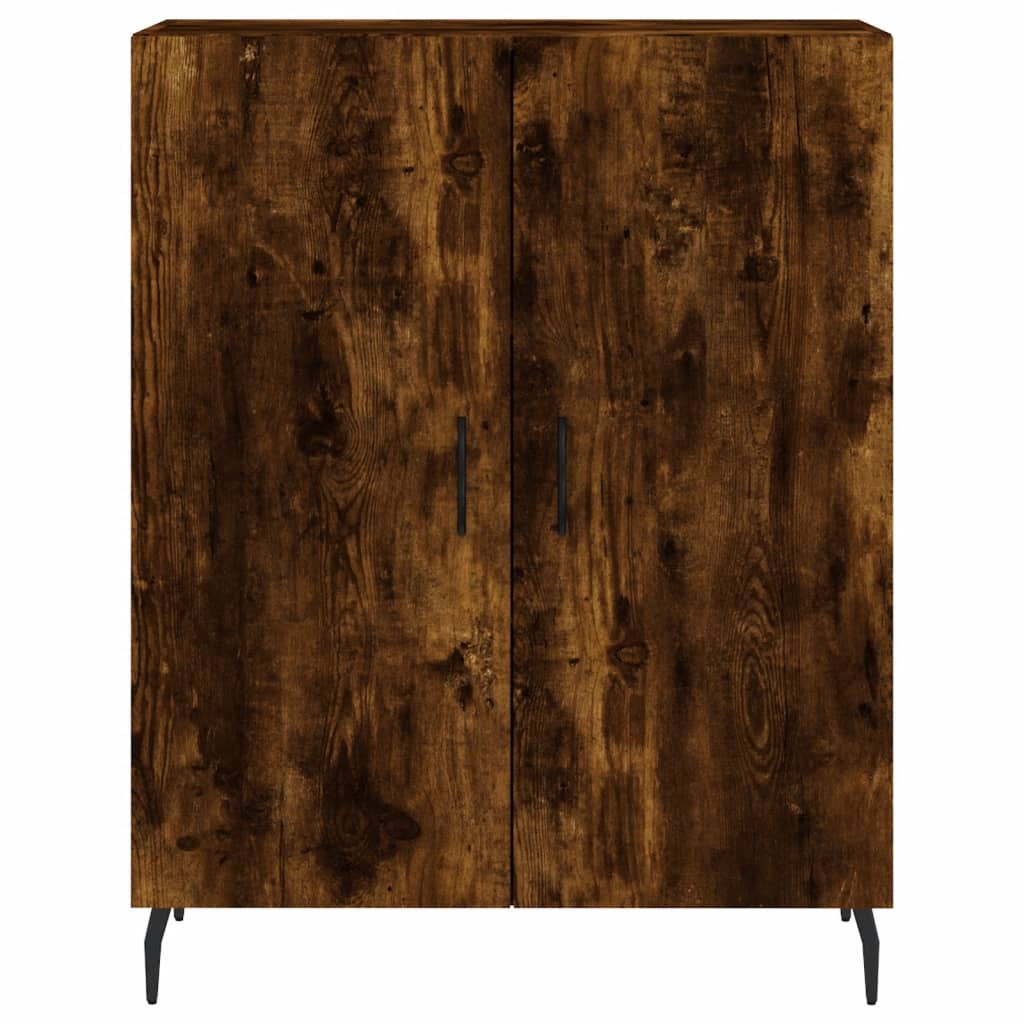 Sideboard Smoked Oak 69,5x34x90 cm Engineered Wood