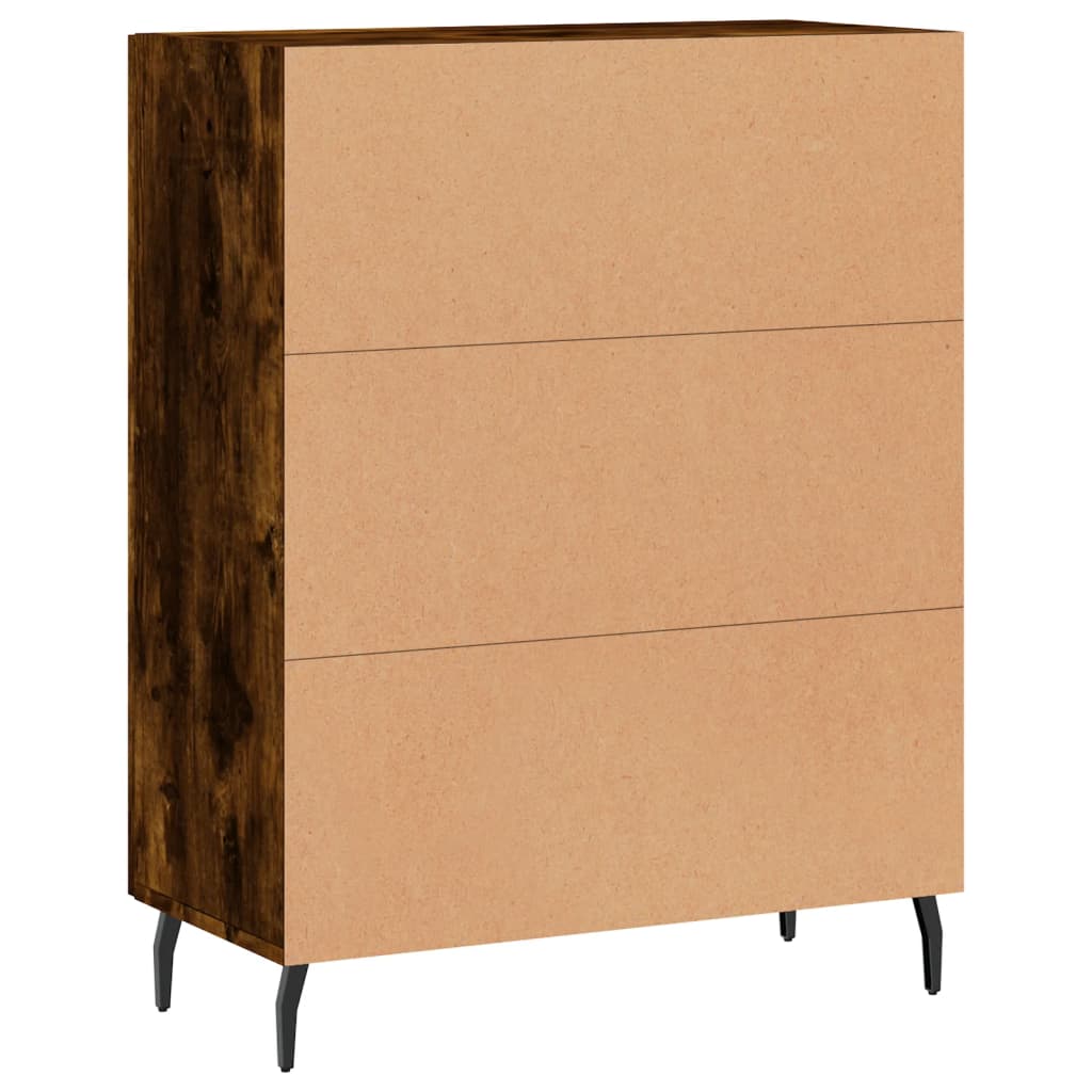 Sideboard Smoked Oak 69,5x34x90 cm Engineered Wood