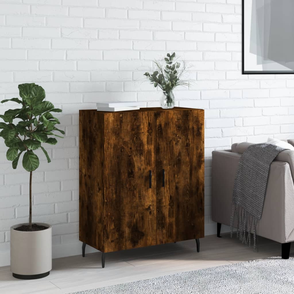 Sideboard Smoked Oak 69,5x34x90 cm Engineered Wood
