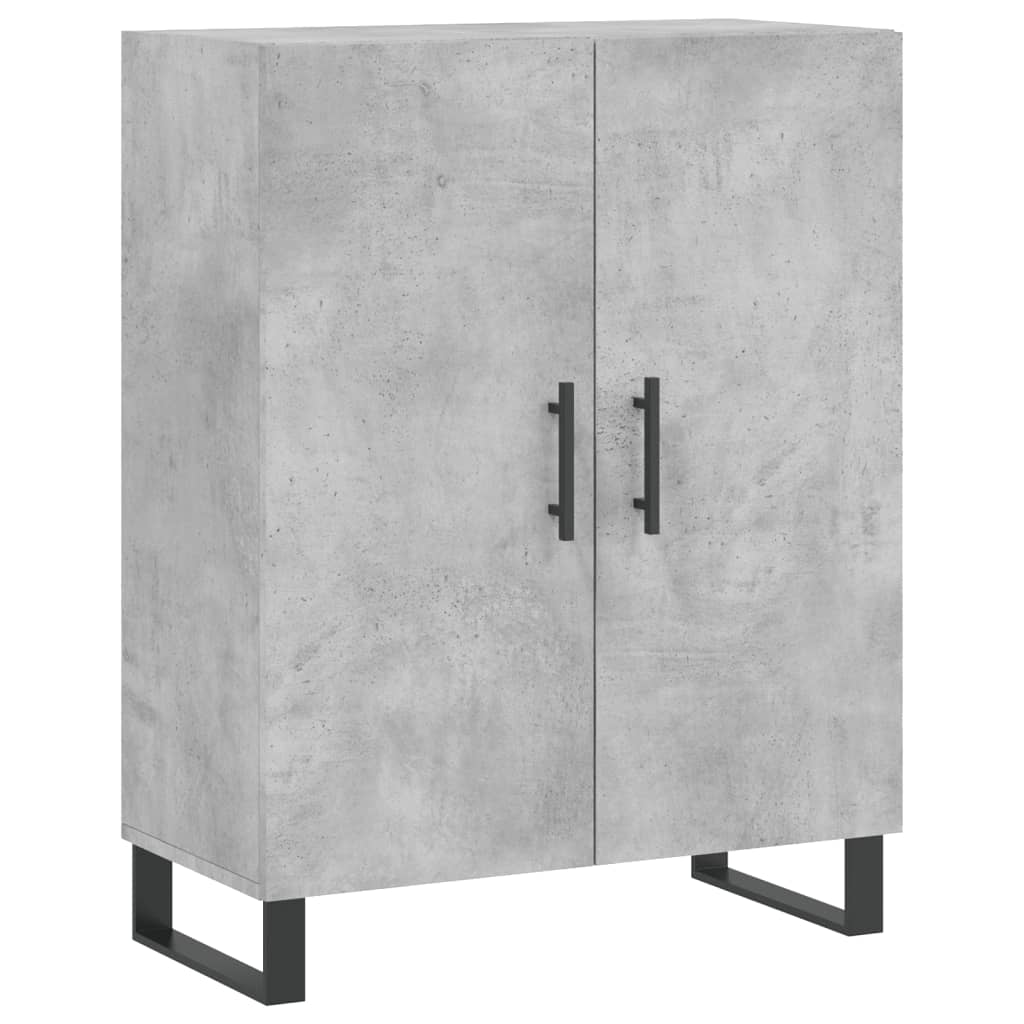 vidaXL Sideboard Concrete Grey 69.5x34x90 cm Engineered Wood