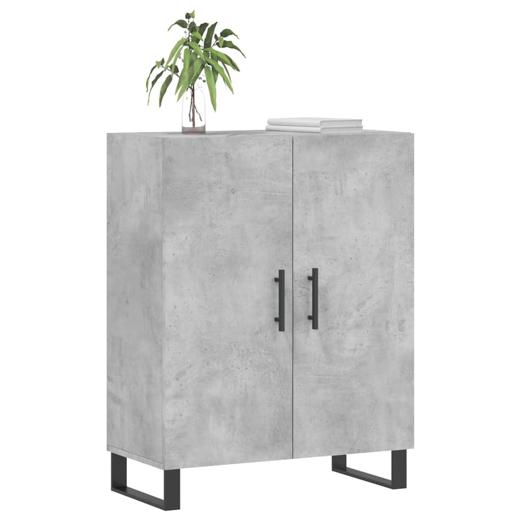 vidaXL Sideboard Concrete Grey 69.5x34x90 cm Engineered Wood